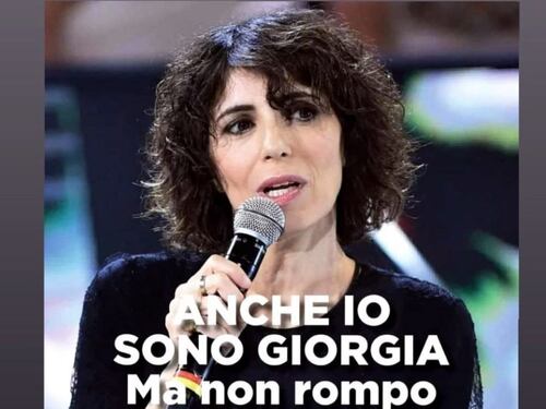 "Anche io sono Giorgia, ma....". La volgarità della cantante fa esaltare gli anti-Meloni
