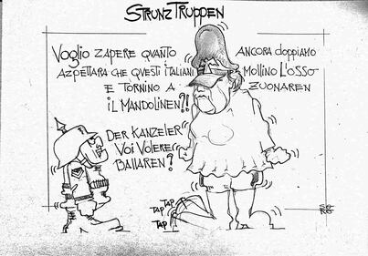 La vignetta del giorno: la Merkel sceglie la linea StrumTruppen 1