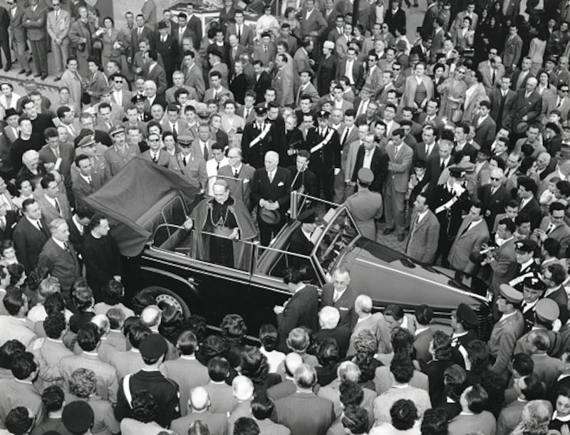 Il cardinale Montini visita la Campionaria nel 1957