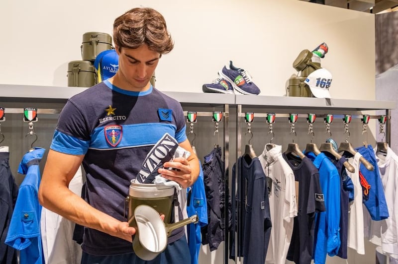 Gli stand dell'Esercito a Pitti Uomo 3