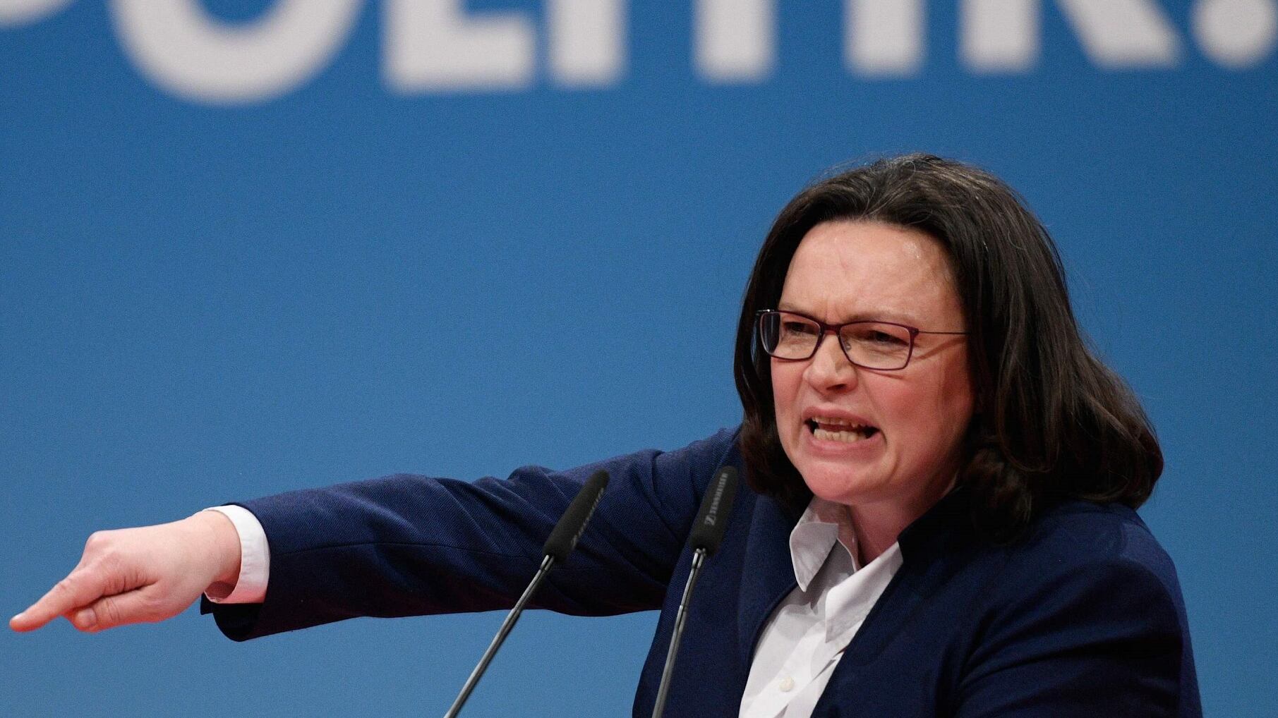 Tracollo dell'Spd alle Europee: Nahles lascia. Governo in bilico