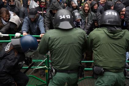 La protesta dei Blockupy 10