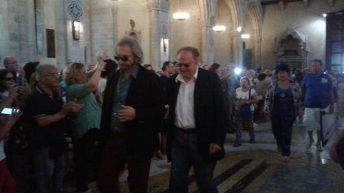 Napoli, l'ultimo commosso saluto a Luciano De Crescenzo 4