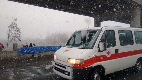 Neve a Ventimiglia, evacuata tendopoli abusiva 3