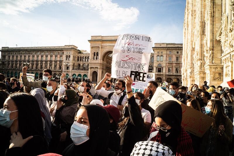 Milano, in piazza per la Palestina 10