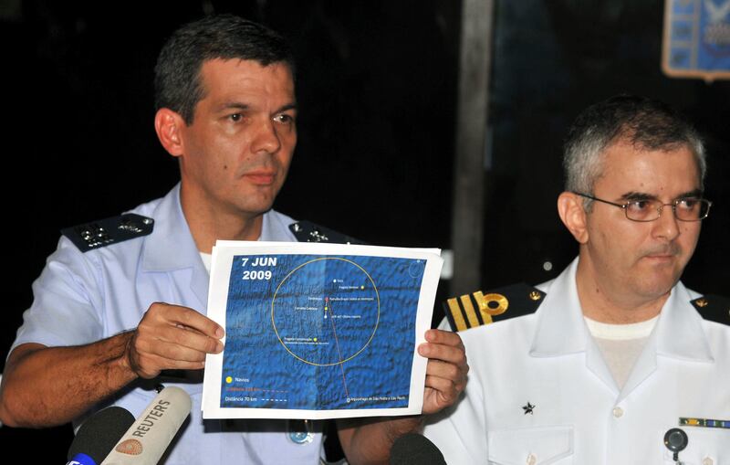 Conferenza stampa recupero corpi Air France 447