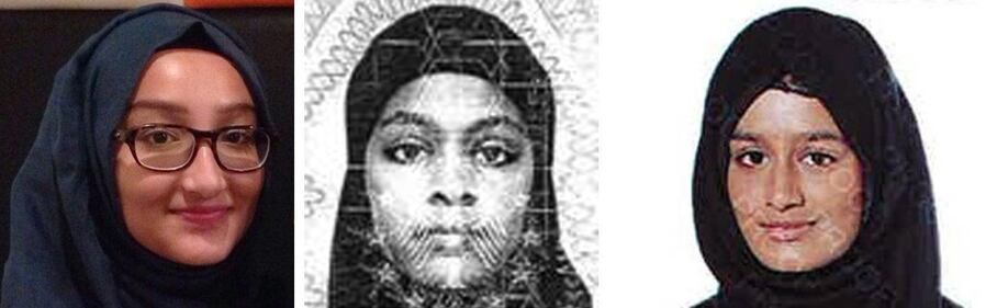 Kadiza Sultana, Amira Abase e Shamima Begum