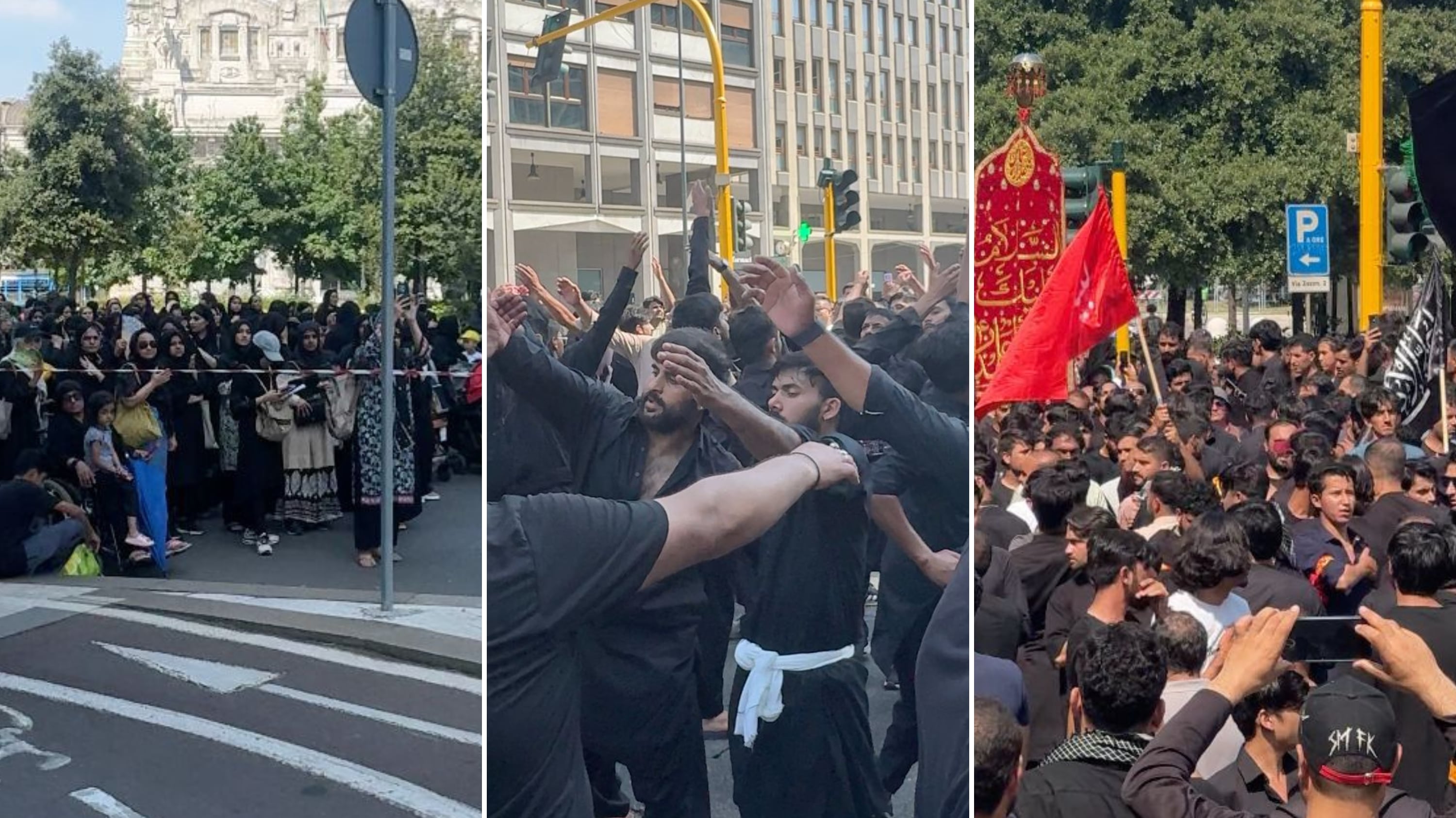 Milano invasa dagli islamici per l’Ashura. Donne nei recinti e scoppia la polemica: “Per il Pd è arricchimento culturale?”