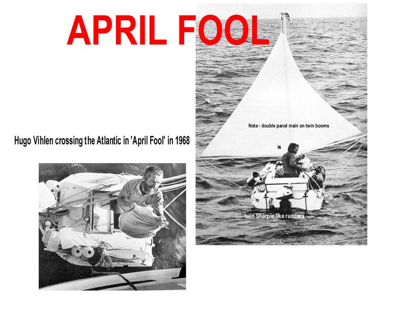 Due immagini che raffigurano la barca di Hugo 