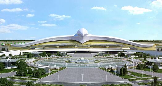 Il gabbiano di Ashgabat, nuovo aeroporto in Turkmenistan 3