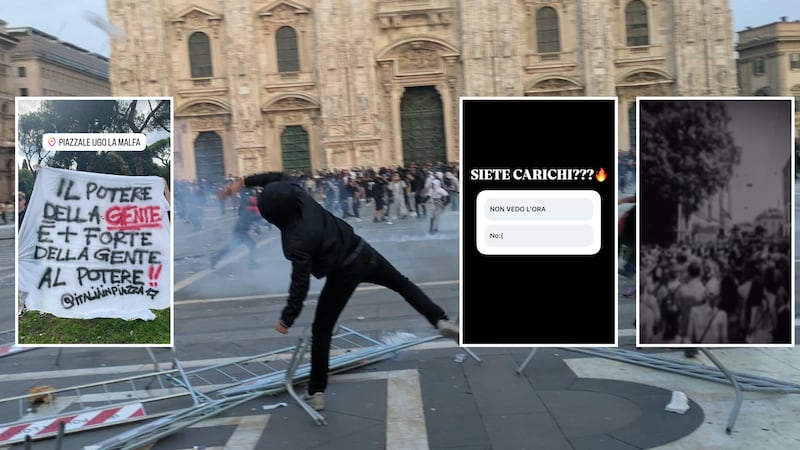 Dagli attivisti di “Italia in Piazza” al Fronte rivoluzionario italiano: la rete dietro la protesta che ha messo a ferro e fuoco Milano - Esclusivo