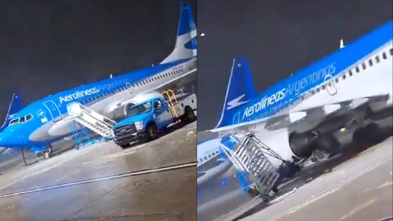 Tempesta di vento violentissima, l’aereo ruota: il video choc