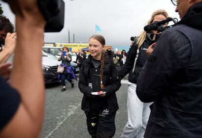 Greta Thunberg parte oggi da Plymouth in barca a vela per raggiungere gli USA 4