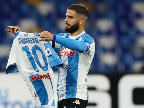 Insigne, un gol alla Diego con dedica