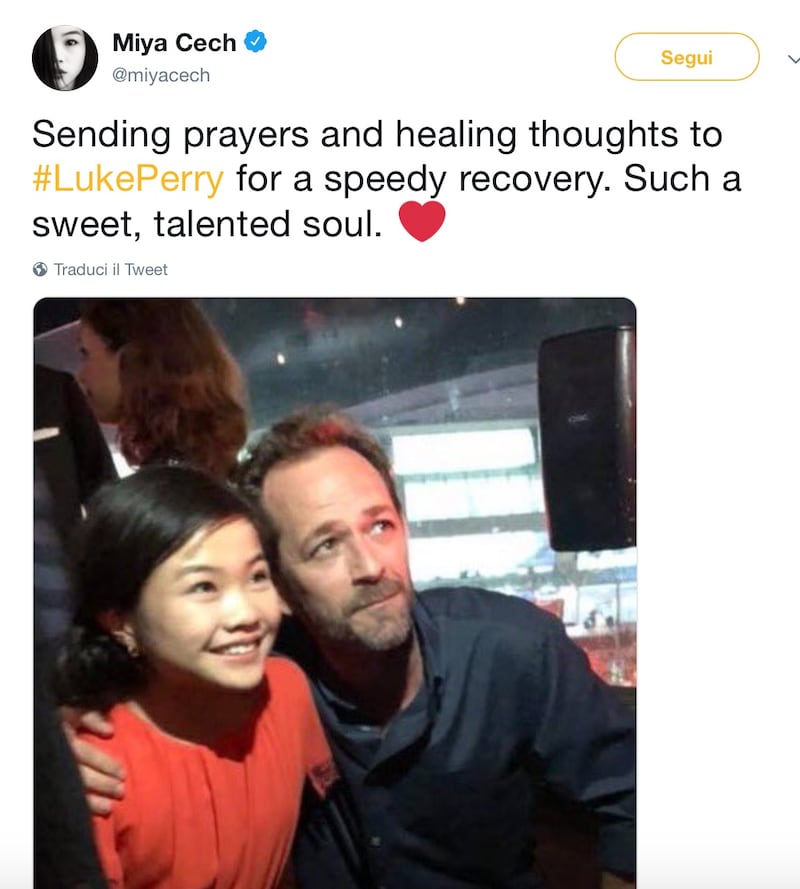 Luke Perry, il sostegno social dei vip: foto 10