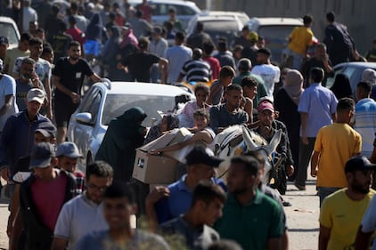 Caos aiuti a Gaza: le immagini della calca 1