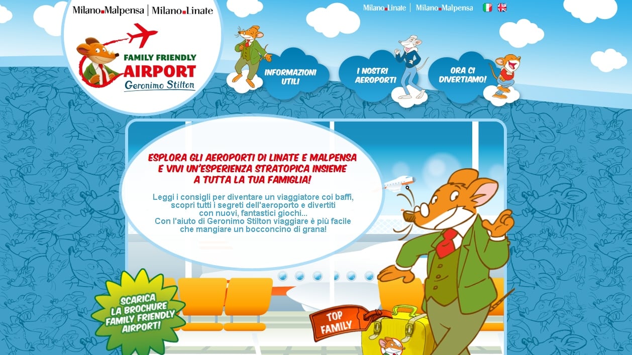 Bimbi e famiglie in volo con Geronimo Stilton