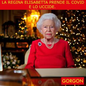La satira del giorno.Regina VS Covid 1