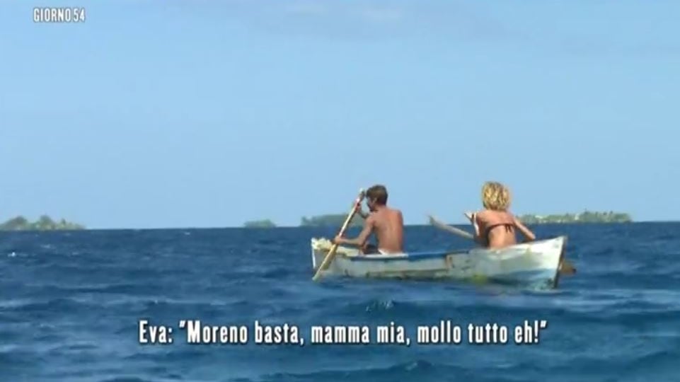 Isola dei Famosi, Eva e Moreno falliscono la prova. Poi scoppia la lite