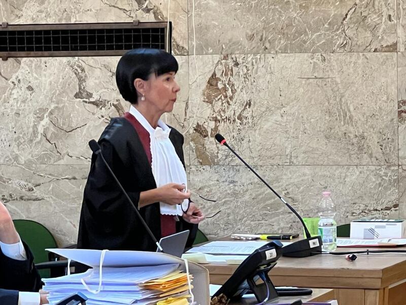 La procuratrice generale della Corte d'Appello di Bolzano Donatella Marchesini durante il processo d'appello contro Benno Neumair
