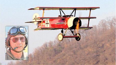 Vola con l'aereo di Baracca e il Fokker del Barone rosso