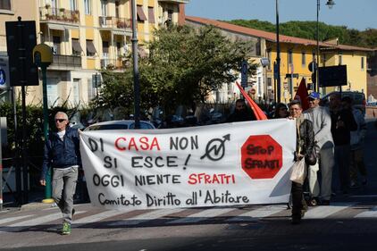 Spazzini in sciopero a Livorno 14