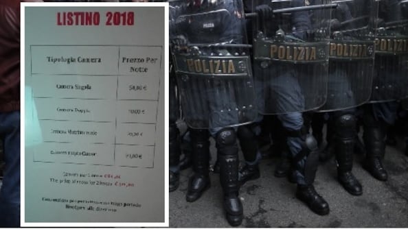 "Poliziotti inviati a dormire in una zona a luci rosse"