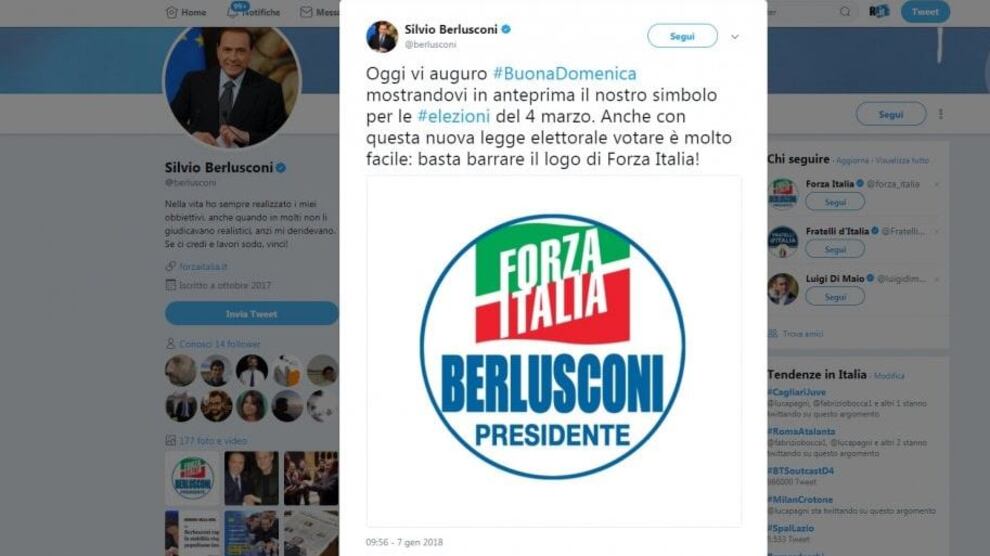 "Berlusconi presidente" Il nuovo simbolo di Forza Italia