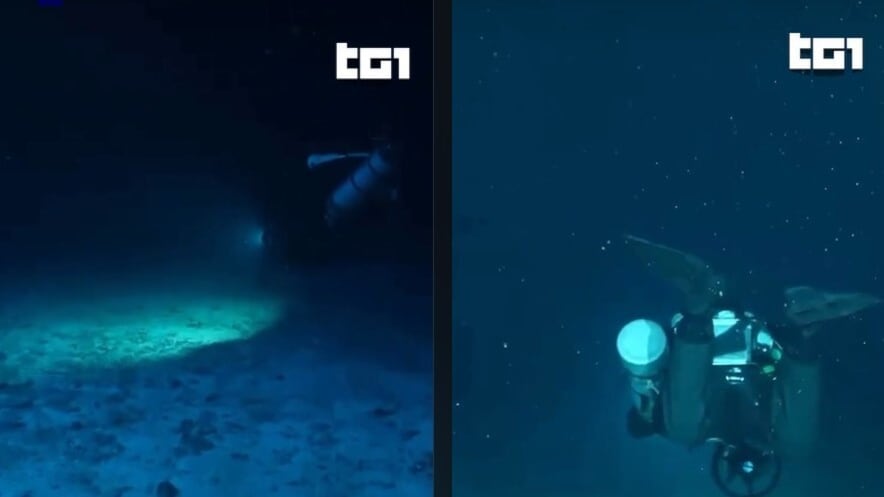 Maldive, al Tg1 il video esclusivo di Dan Europe: i sub dentro la grotta della morte