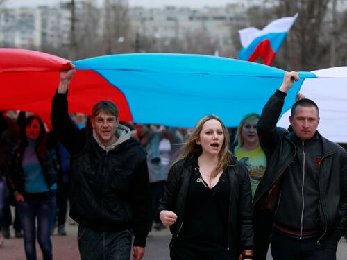 Dimostrazioni filorusse in Crimea e Ucraina Orientale