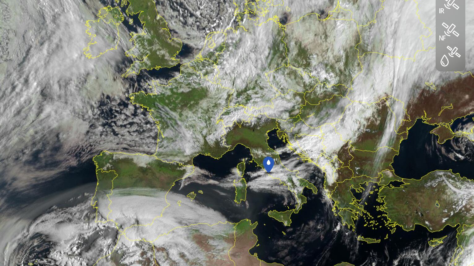 Meteo, tre giorni di maltempo con il Ciclone della Colomba