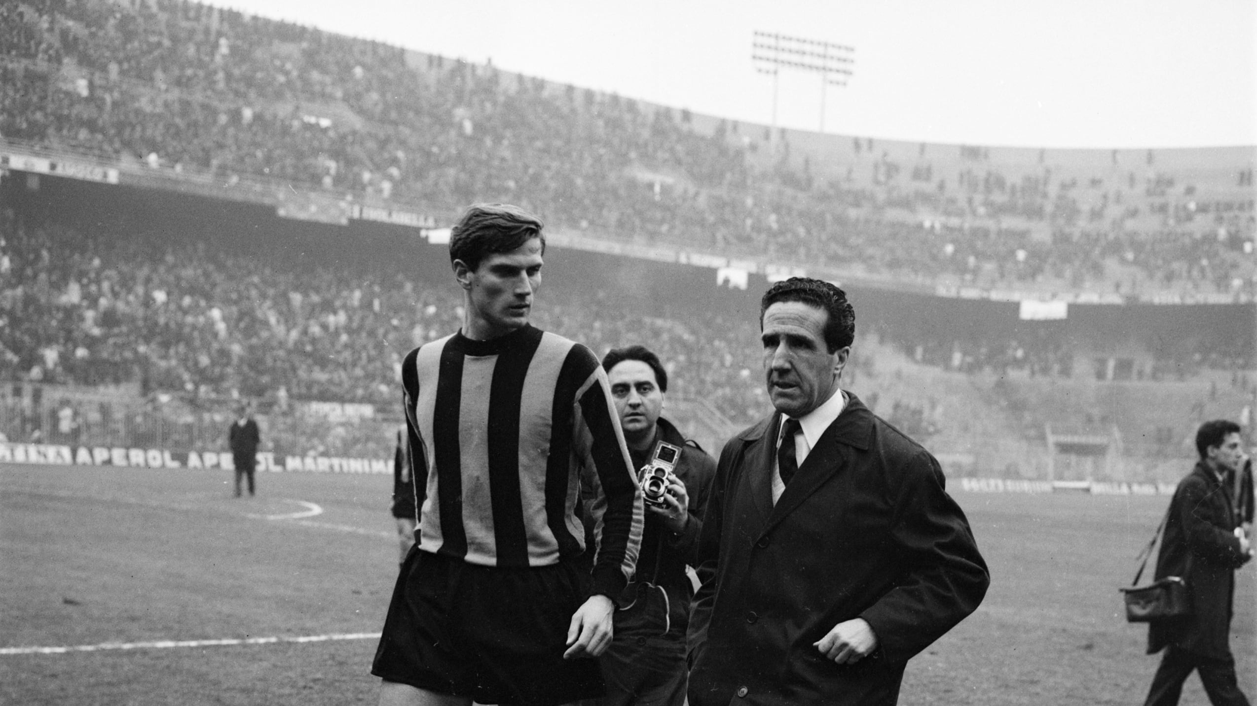 Helenio Herrera con Giacinto Facchetti