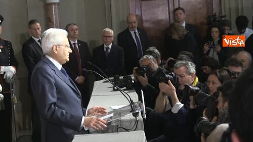 Consultazioni, il messaggio di Mattarella 8
