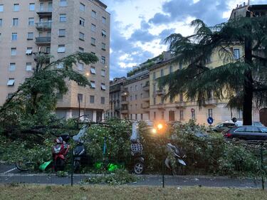 Tempesta su Milano, blocco alla viabilità e problemi ai trasporti 6