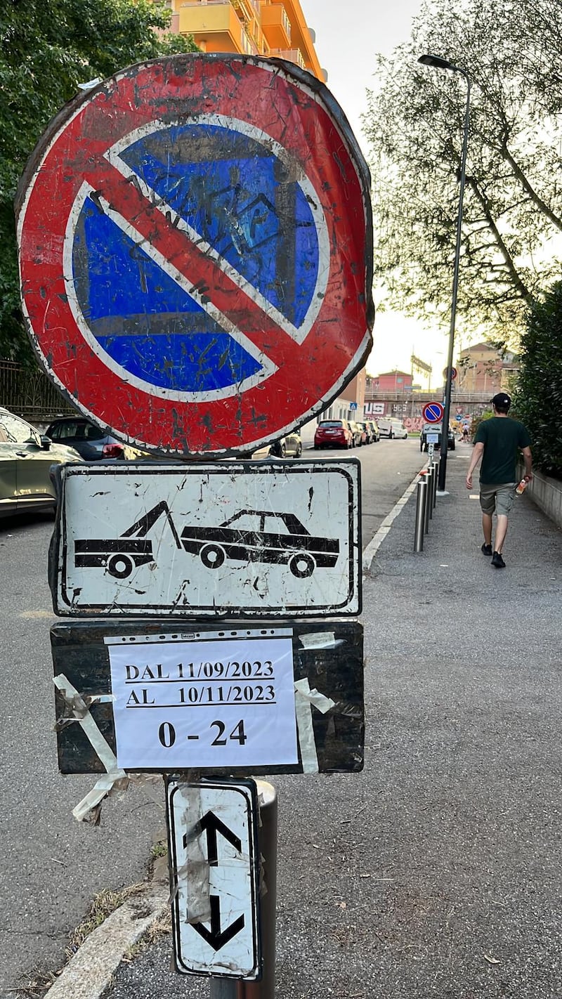 Lavori asfalto viale Rimembranze di Lambrate 1
