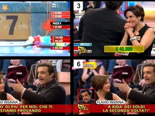 Che pacco Affari tuoi. "Il tarocco fallisce e Insinna si infuria..."