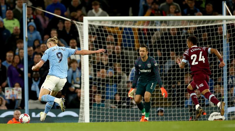 Haaland gol Man City West Ham