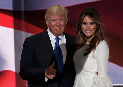 Melania, l'aspirante first lady in abito bianco alla convention 5
