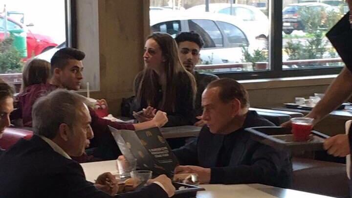 Silvio Berlusconi da McDonald's