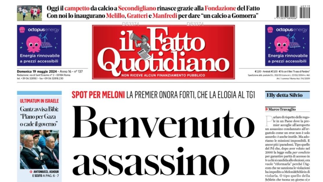 Da "ex produttore tv" al "benvenuto assassino". Ora il Fatto e la sinistra rosicano su Chico Forti
