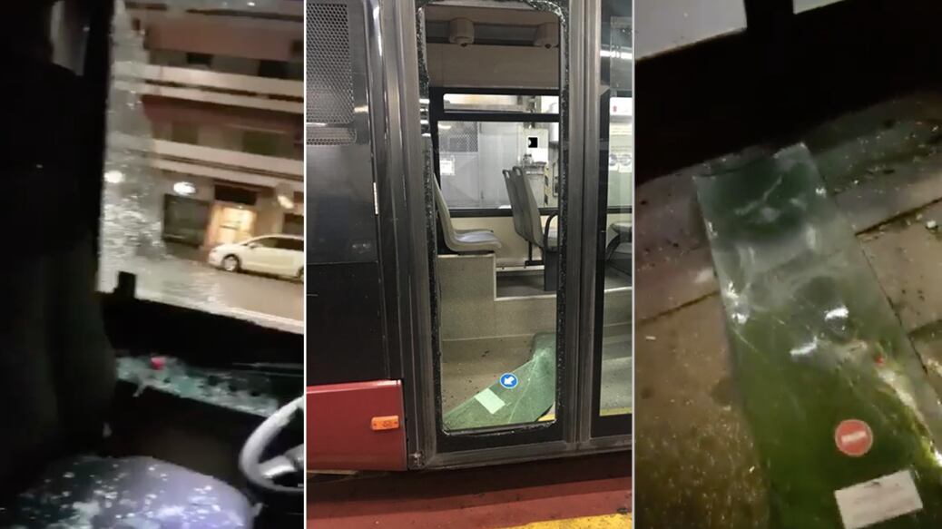 Roma, straniero distrugge autobus Atac: passante lo ferma con un pugno