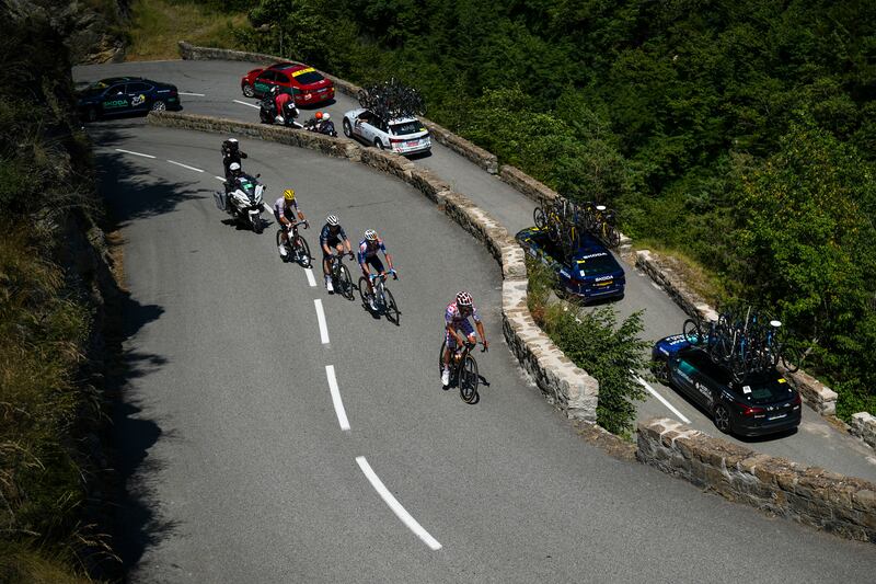 Tour tappa 20 Carapaz salita
