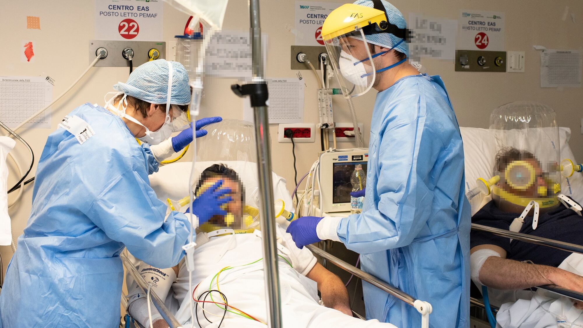 Calano i positivi: prima volta. Mai così pochi in rianimazione