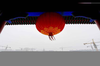 Cina ,la neve rende magica la città vecchia di Qingzhou 3