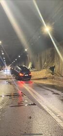 Maltempo, a Pescara crollo il muro di un tunnel 1