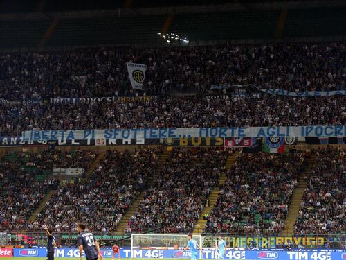 Curva dell'Inter chiusa per i cori contro i napoletani