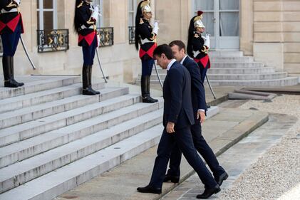 Conte da Macron all'Eliseo 8