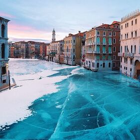 Venezia congelata, i canali come i grandi laghi ghiacciati 5