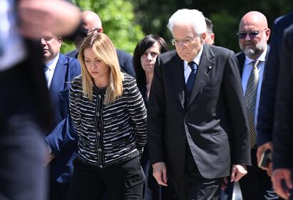L'arrivo di Meloni e Mattarella a Modena 12