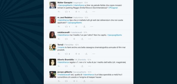 Dario Franceschini contestato su Twitter 12